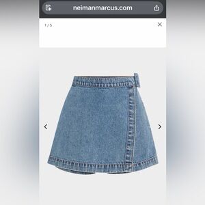 NWT Veronica Beard Diaz Wrap Denim Skort